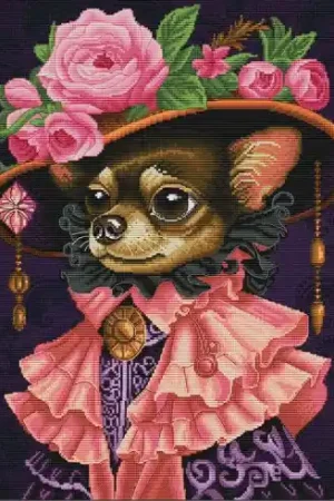 Prezzo Ridotto kit ricamo a punto croce - Giovane donna - Nova Sloboda