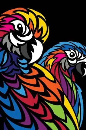 Direttamente Dal Produttore Canovaccio antico - Pappagallo multicolore - Margot de Paris