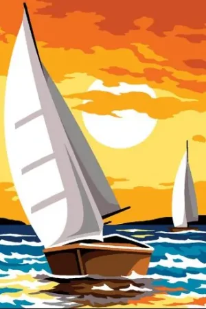 Kit di tela per bambini - Mare calmo - Margot de Paris Non Perdere