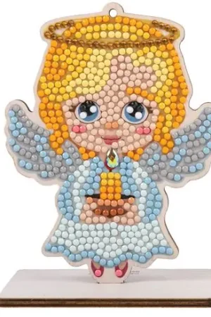 statuetta di diamante - Cuscino da ricamare angelo - Crystal Art D.I.Y Soddisfatti O Rimborsati