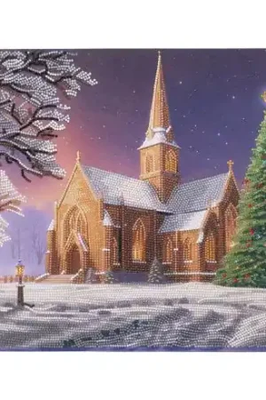 Ultimissimo Modello Kit ricamo diamante su telaio - Notte silenziosa - Crystal Art D.I.Y