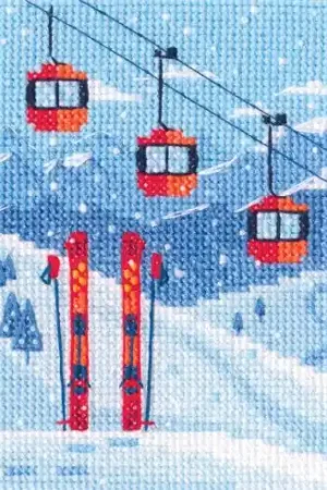 kit ricamo a punto croce - Le montagne conquistano i nostri cuori - RTO Compra Oggi Stesso