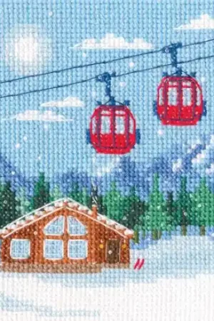 kit ricamo a punto croce - In montagna - RTO A Buon Prezzo