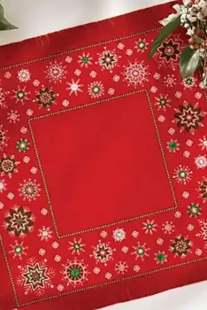 Promo Stagionale Kit tovaglia da ricamo - Tovaglia di Natale - Riolis