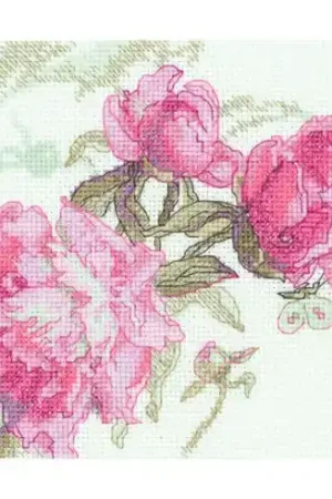 Promozione kit ricamo a punto croce - Peonie che sussurrano - Aine