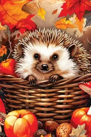 Soddisfatti O Rimborsati Kit ricamo diamante su telaio - Riccio tra i funghi - Art City