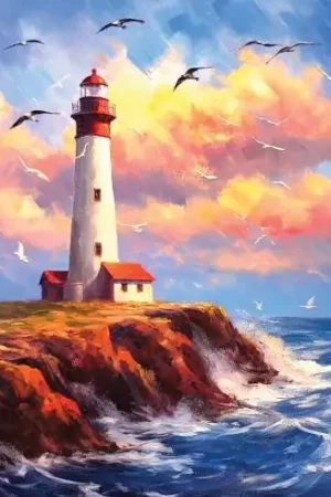 Kit ricamo diamante su telaio - Faro - Art City Vendita Finale