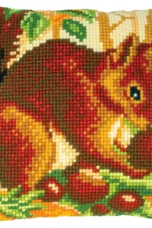 Kit cuscino fori grossi - Scoiattolo - Vervaco Spedito Oggi