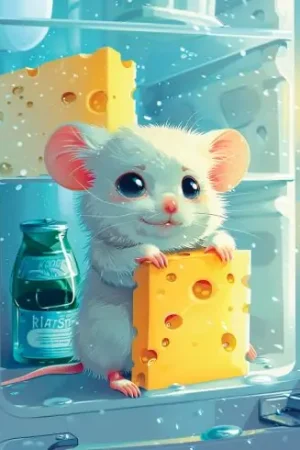 Kit ricamo diamante su telaio - Topo e formaggio - Art City Occasione