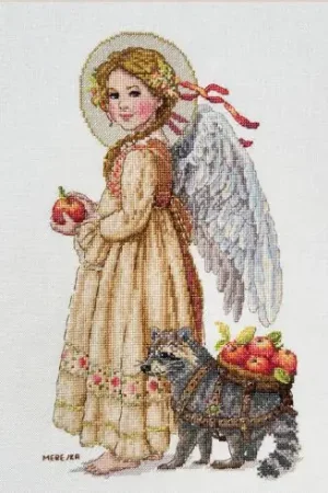 Offerta kit ricamo a punto croce - Raccolta delle mele - Merejka