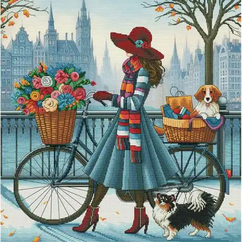 kit ricamo a punto croce - Vacanze a Londra - Nova Sloboda Più Venduto