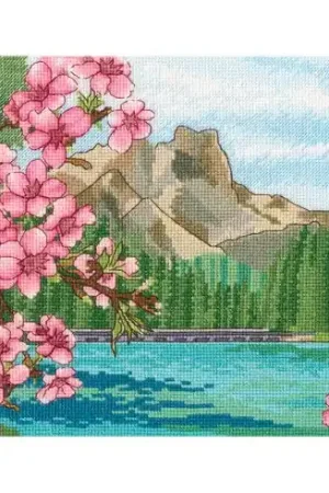 Pagamento Sicuro kit ricamo a punto croce - lago di montagna - RTO