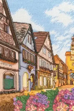 Affare kit ricamo a punto croce - Vicolo vecchio - RTO