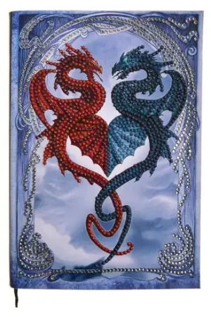 Esclusivo Taccuino da ricamo a diamante - diaro I draghi - Crystal Art D.I.Y