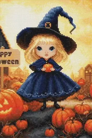 kit ricamo a punto croce - Happy halloween - Luca-S Acquista Ora