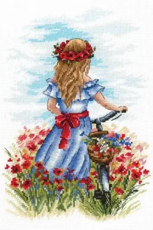 Sconto kit ricamo a punto croce - Sogni di papavero - MP Studia