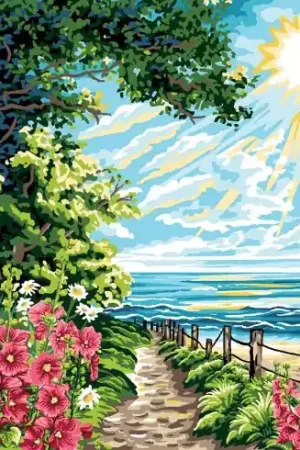 Ultime Pezzi Canovaccio antico - Sentiero costiero - Luc Créations