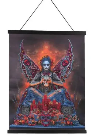 Compra Oggi Stesso Banner a diamante - Fata del teschio - Crystal Art D.I.Y