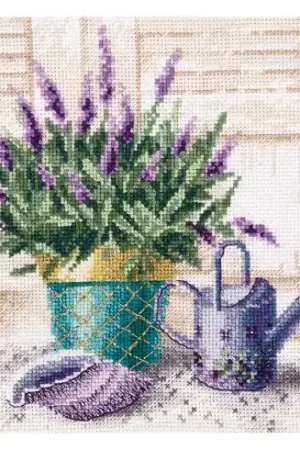 Nuova Collezione kit ricamo a punto croce - Schizzo di lilla - Charivna Mit