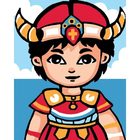 Solo Oggi Kit di tela per bambini - Viking - Luc Créations