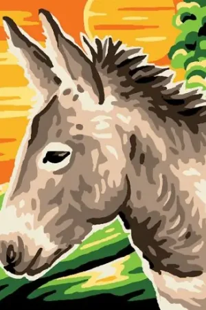 Kit di tela per bambini - L'asino - Luc Créations Solo Oggi