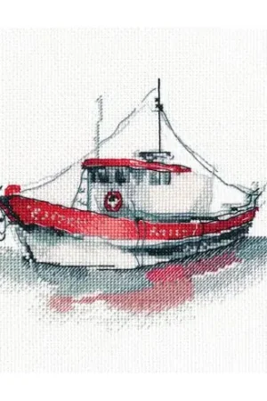 kit ricamo a punto croce - Barca 1 - Oven Solo Oggi