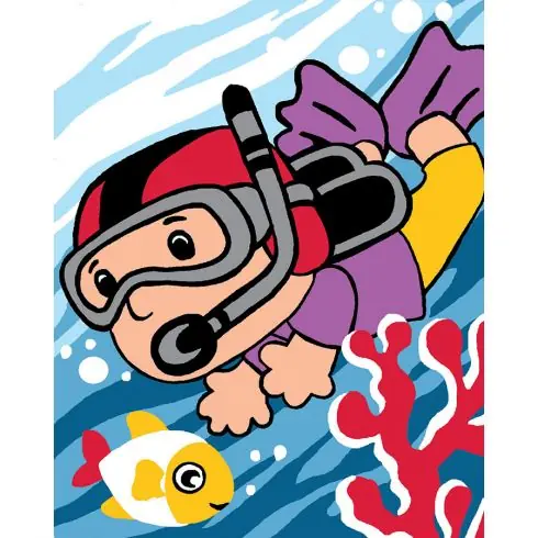 Kit di tela per bambini - Tuffatore - Luc Créations Compra Adesso