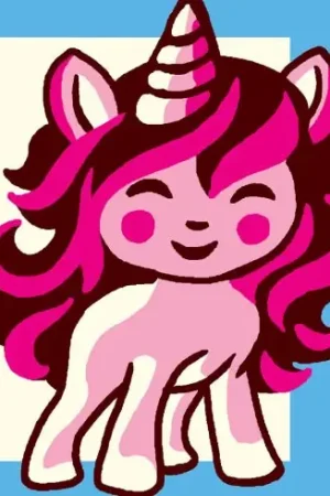 Kit di tela per bambini - Unicorno rosa - Luc Créations Prezzo Ridotto