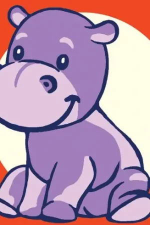 Kit di tela per bambini - Ippopotamo - Luc Créations Ordina Subito