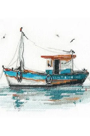 Reso Gratuito kit ricamo a punto croce - barca 2 - Oven