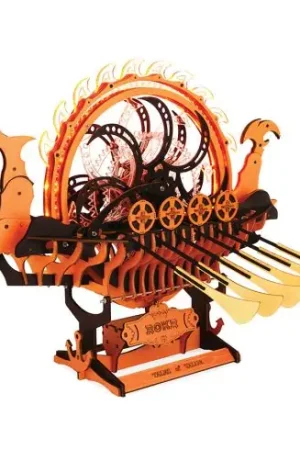 Puzzle meccanico in legno 3D - Nave drago vichinga - ROKR Vendita Finale