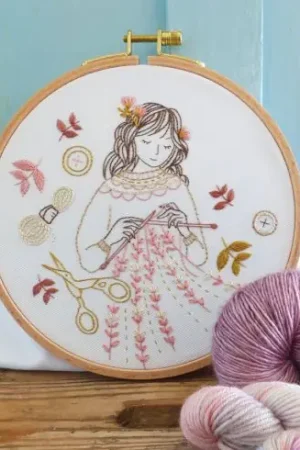 Kit per ricamo a tamburo - Sogni a maglia - Tamar Nahir Yanai Spedito Oggi