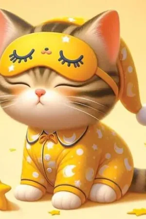 Solo Oggi Kit ricamo diamante - gatto che dorme - Wizardi