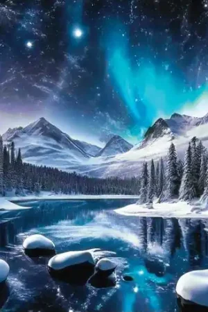 Promozione Esclusiva Kit ricamo diamante - Magica aurora boreale - Wizardi