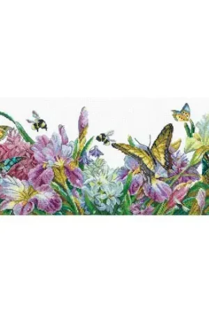 kit ricamo a punto croce - Iris in fiore - Andriana Direttamente Dal Produttore