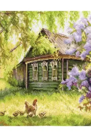 kit ricamo a punto croce - Casa della nonna - Andriana Prezzo Scontato