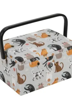 Scatola potalavoro - Gatti - Taglia M - Hobby Gift Prezzo Scontato