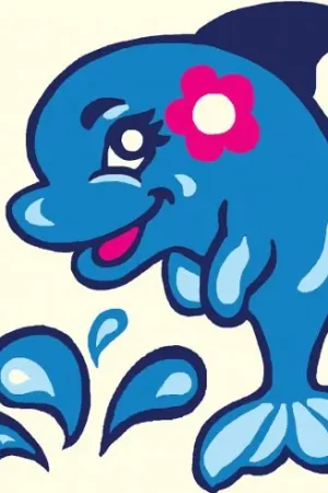 Kit di tela per bambini - Delfino - Luc Créations Saldi