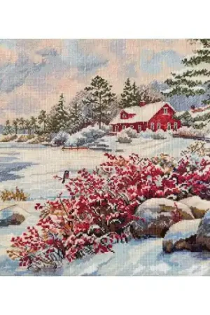 kit ricamo a punto croce - La casa sul lago - Merejka Ultima Occasione