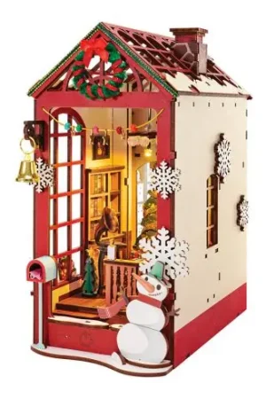Casa in miniatura - Natale, scena d'interni - Fermalibro - Rolife Prezzo Di Fabbrica