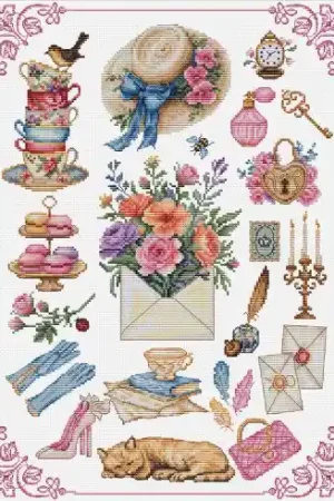 kit ricamo a punto croce - Bellezza - Luca-S Acquista Ora