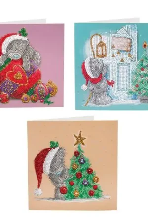 Carta con ricamo a diamante - Confezione 3 cartes Me to You - Crystal Art D.I.Y Compra Adesso