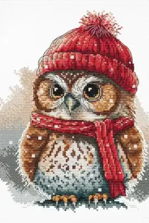 Scelto Dai Clienti kit ricamo a punto croce - Civetta - Ava