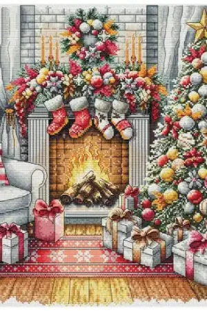 kit ricamo a punto croce - Vigilia di Natale - Ava Compra Online