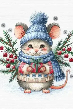 Spedizione Gratuita kit ricamo a punto croce - Magico Natale - Ava