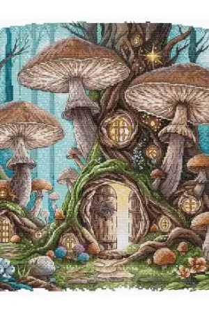 Prezzo Basso kit ricamo a punto croce - Villaggio delle fate - Ava