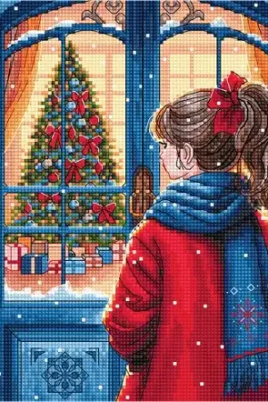 kit ricamo a punto croce - La speranza del Natale - Ava Prezzo Conveniente