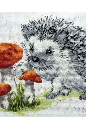 kit ricamo a punto croce - Istrice - Charivna Mit Prezzo Ridotto