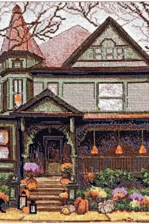 Consegna Rapida kit ricamo a punto croce - Casa d'autunno - Charivna Mit