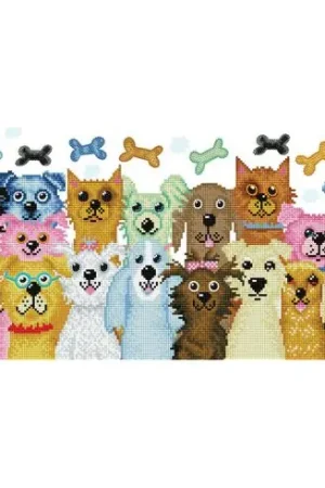 Kit ricamo diamante - Cena per cani - Diamond Dotz Promozione Esclusiva